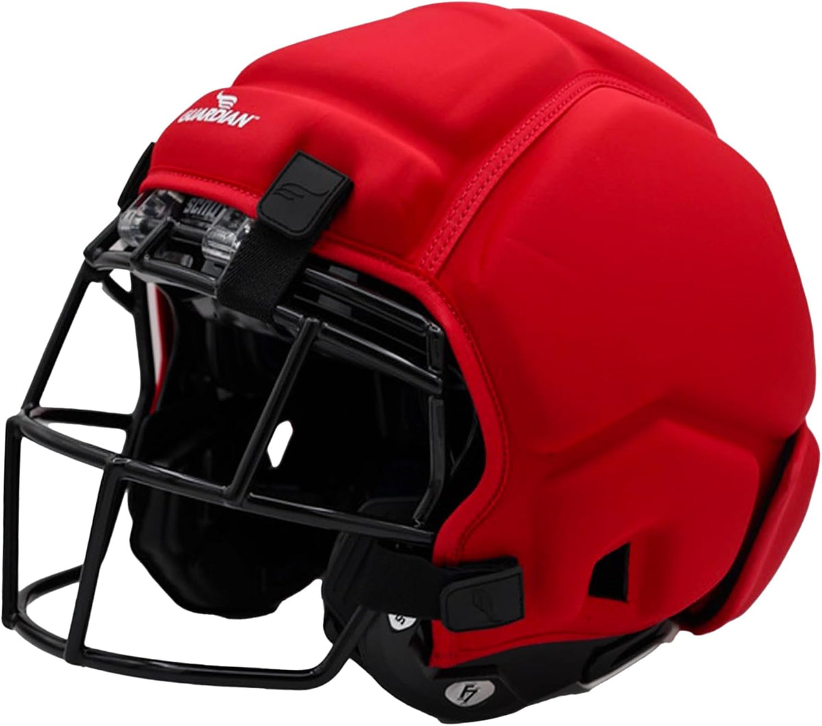Guardian Cap XT 2.0, Red - Padded, Soft-Shell Helmet Cover for Football - Reduces Impact and Protects Helmets - Sleek Design - One Size Fits All for Youth, High School & College Players