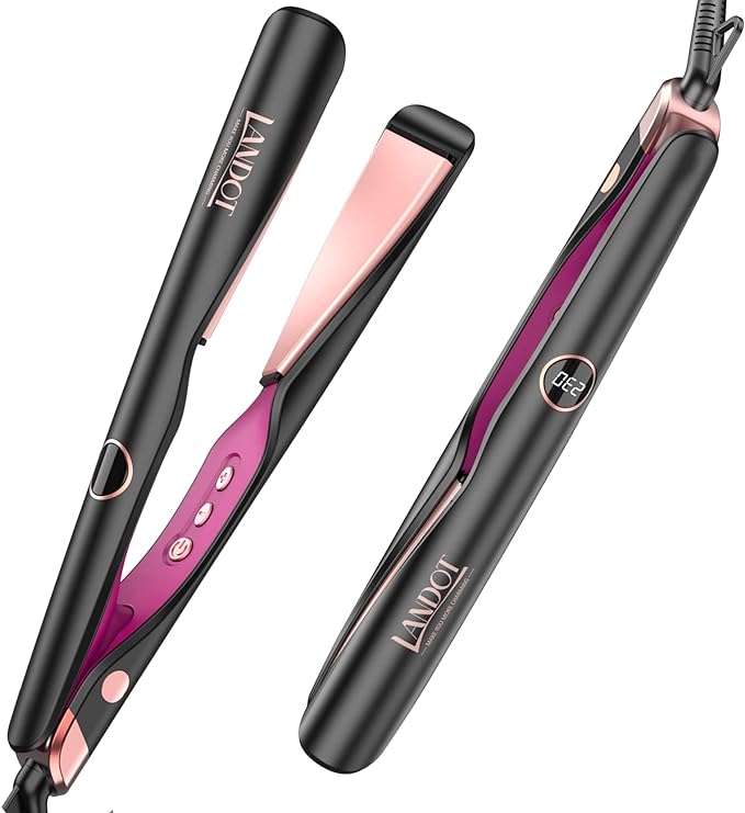 LANDOT Hair Straightener Flat Curling Iron (HS168) $57.99 (USED AND FULLY FUNCTIONING)