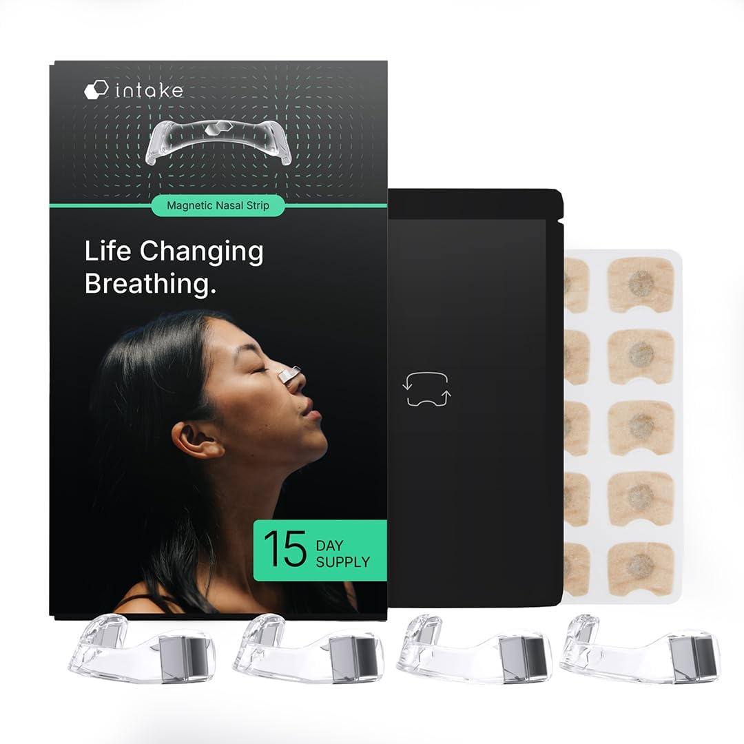 Intake Breathing Clear Magnetic Nasal Strips Starter Kit