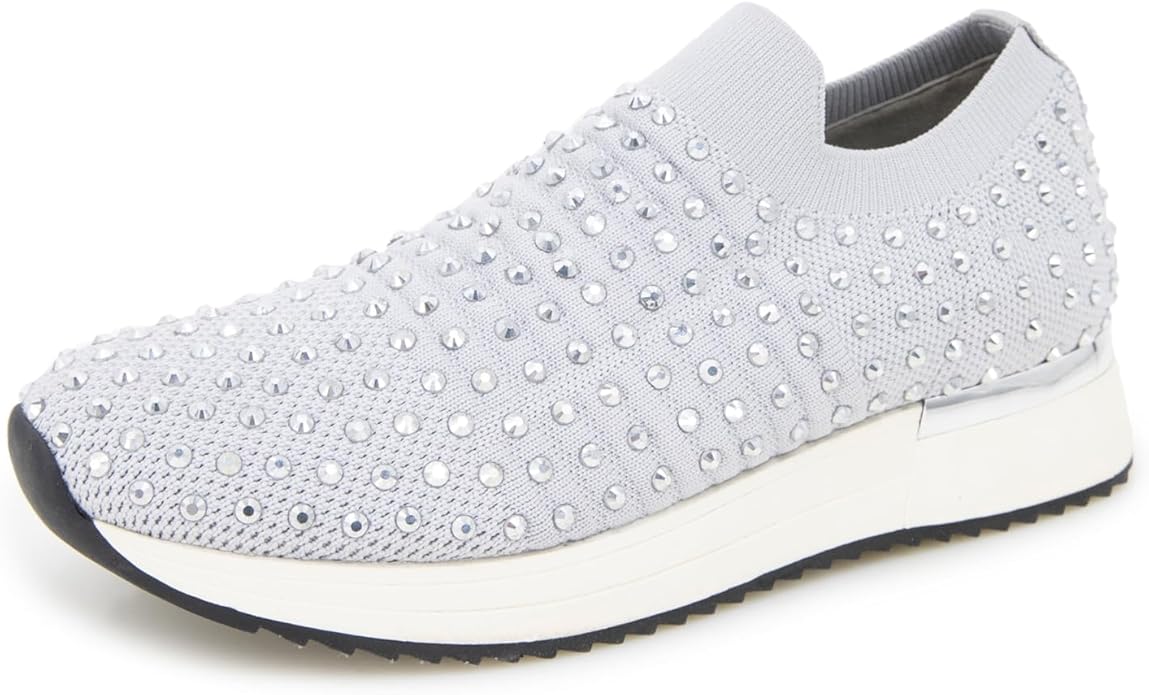 Kenneth Cole REACTION Women's Cameron Jewel Jogger - Grey - Size 6.5