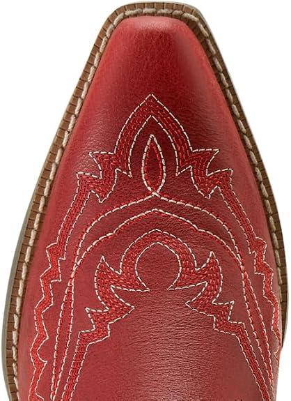 ARIAT Kid's Casanova D Toe Western Boots in Chili Red - 5.5MED