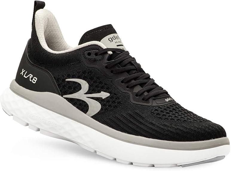 G-DEFY XLR8 Run Women’s Supportive Running Shoe - Blk/Silver - Size 10.5 Wide