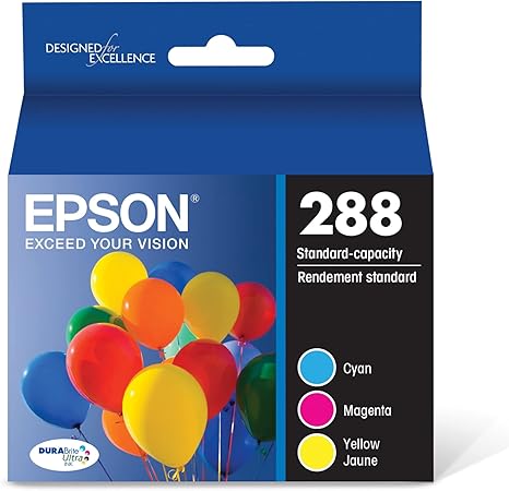 EPSON 288 DURABrite Ultra Ink Standard Capacity Color Combo Pack