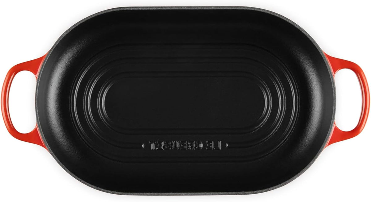 Le Creuset Enameled Cast Iron Oval Bread Oven, 11.5 inch, Cerise