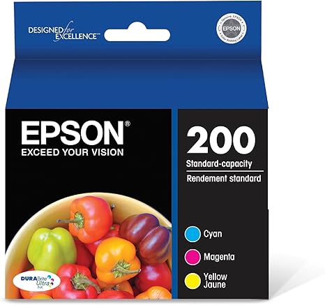 EPSON 200 DURABrite Ultra Ink Standard Capacity Color Combo Pack