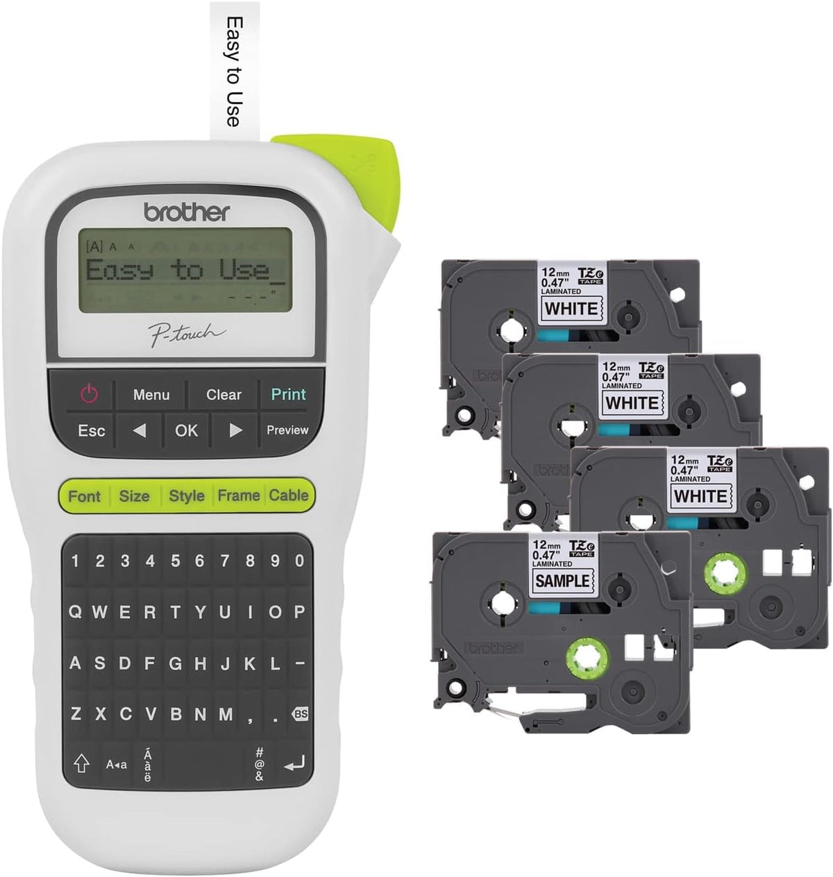 Brother P-Touch, PTH110BP, Easy Portable Label Maker White, Small