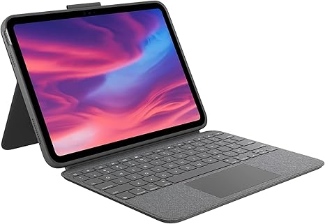 Logitech - Slim Folio Keyboard Folio for Apple iPad (7th, 8th & 9th Generation) - Graphite model 920-009473 sn 2336ce151b89 OPEN BOX