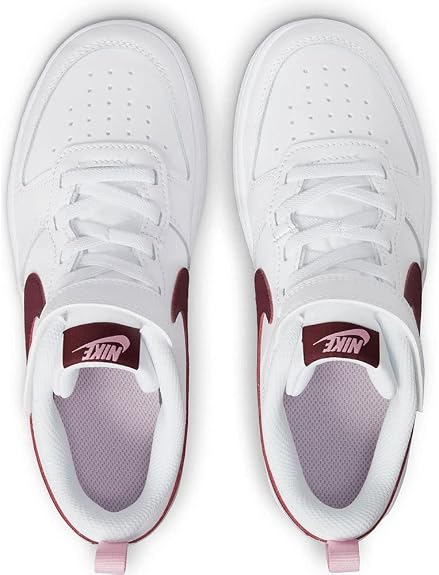 Nike Little Kids Court Borough Low 2 Se, Bianco Bordeaux, 11.5 Little Kid