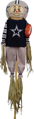 NFL Dallas Cowboys Scarecrow with Stake Pole & Complete Football Uniform Set - 60" x 12" x 3.5"