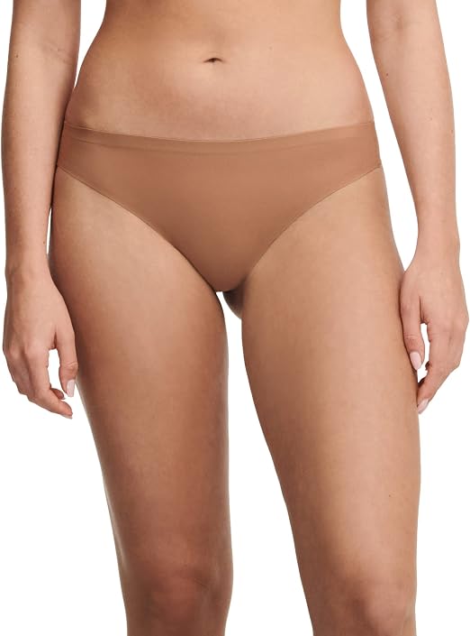 Chantelle Soft Stretch Thong (C26490-02T) - Coffee Latte - One Size