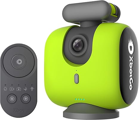Chameleon AI Auto Sports Action Camera - 4K 60FPS Soccer Camera and Basketball Tracking Camera for Team Sports, Live Streaming, No Subscription, Works with iOS & Android (Lemon Green)