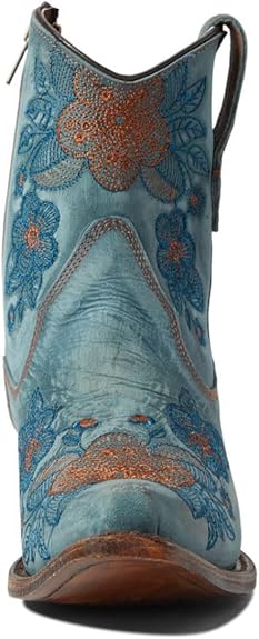 Corral Boots Ld Flowered Embroidery Ankle Boots Size 6.5