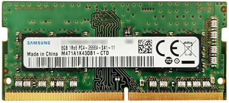 Samsung 8GB M471A1K43DB1-CTD DDR4 PC4-21300, 2666MHZ, 260 Pin SODIMM, 1.2V, CL 19 Laptop Memory