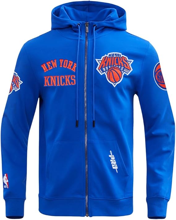 Pro Standard Mens NBA Classic Wind Suit Woven Full Zip Hoodie  NEW YORK KNICKS  XL