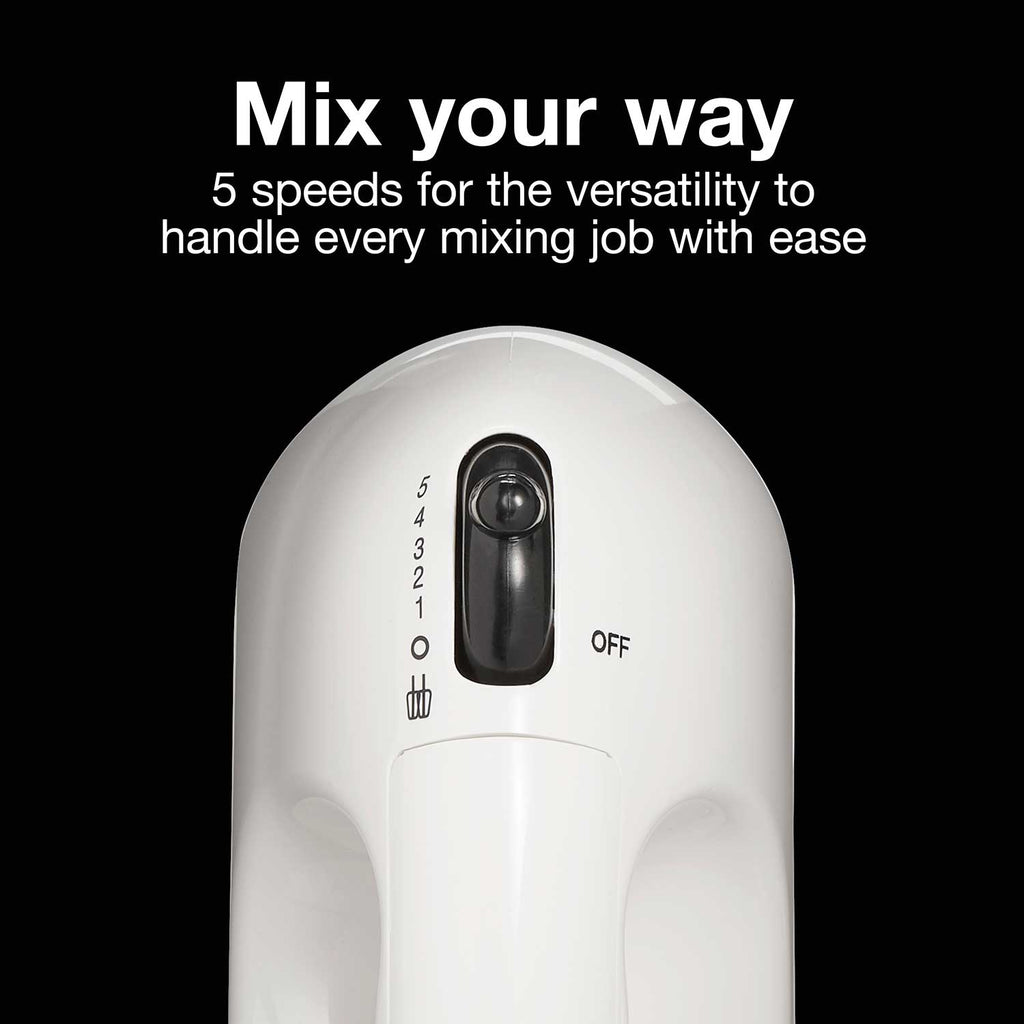 Proctor Silex Easy Mix 5 Speed Hand Mixer - White - 62515G