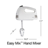 Proctor Silex Easy Mix 5 Speed Hand Mixer - White - 62515G