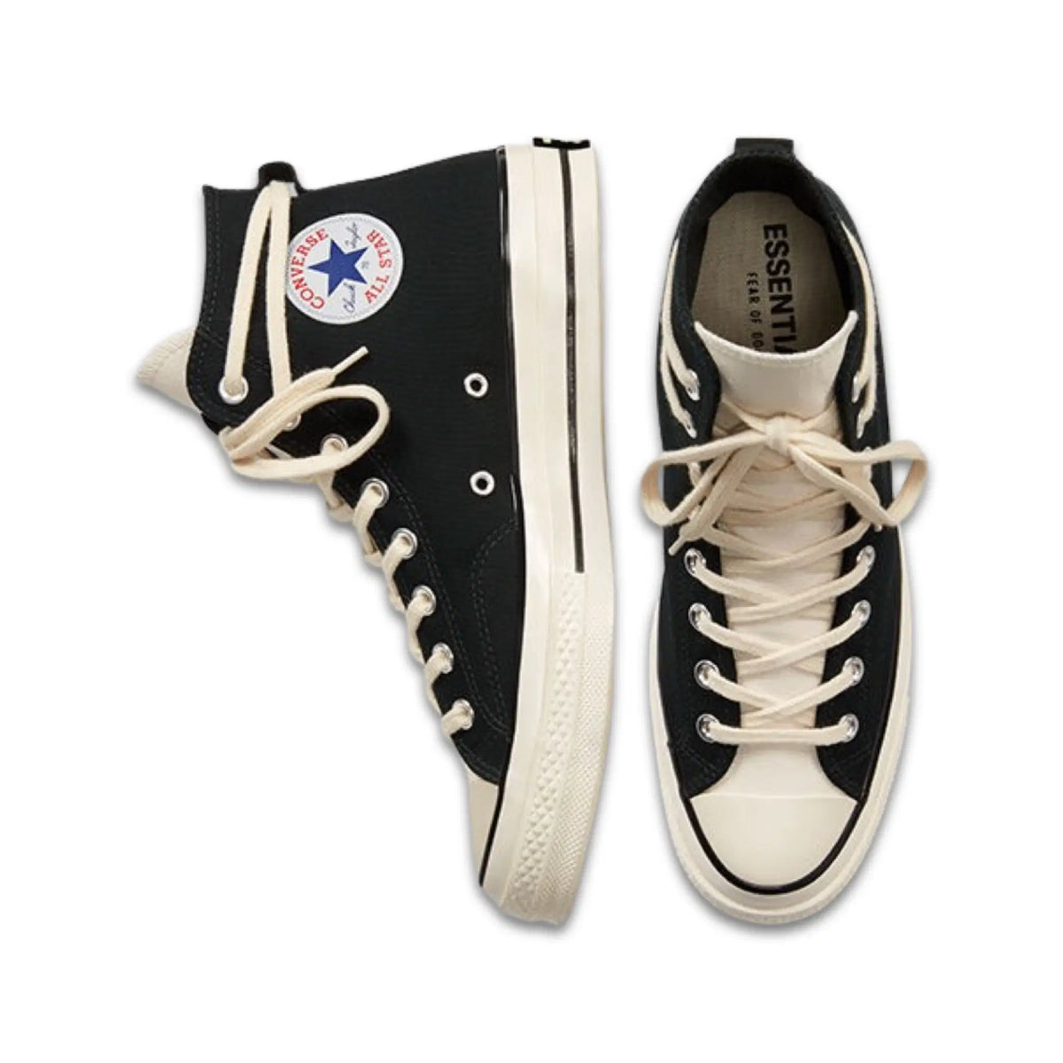 Converse X Fear of God Chuck 70 Hi Sneakers - Black/Natural - Unisex: Men10 / Women 12