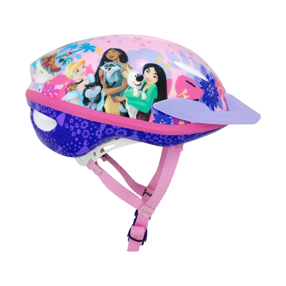 Disney Princess Kids Bike Helmet with Adjustable Fit for Ages 5+