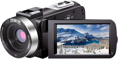 Seree Video Camera Camcorder Full HD 1080P 30FPS 24.0 MP IR Night Vision Vlogging Camera Recorder 3.0 Inch IPS Screen 16X Zoom Camcorder Camera-LCAM-42