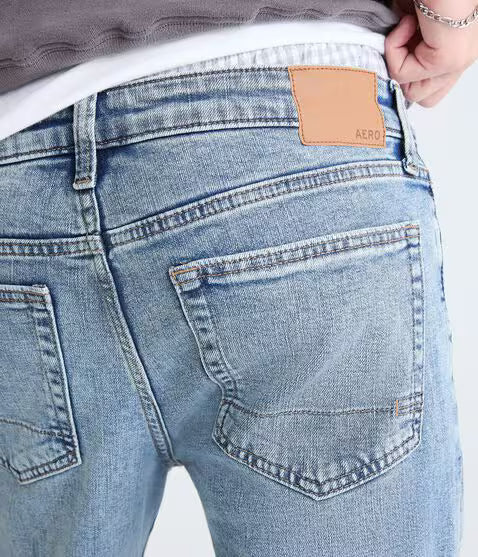 *Aeropostale Straight Premium Air Jean, Medium Wash, Mens 29x32