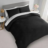 JUICY COUTURE Solid Velour 3pc Comforter Set - Black - Full/QUEEN