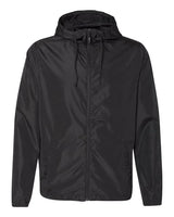 Independent Trading Co. Light Weight Windbreaker Zip Jacket (EXP54LWZ) - Black - XL