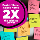POST-IT Notes - Super Sticky Supernova Neons Collection - 3"x3" - 24PK