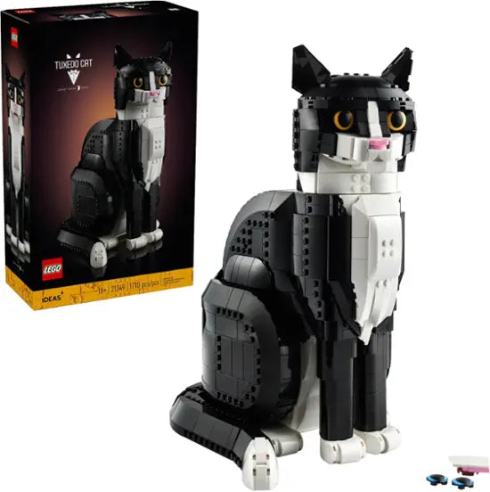 LEGO Ideas Tuxedo Cat building set 21349 9new open box)
