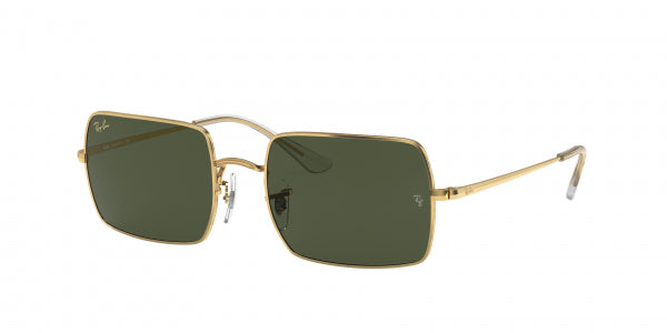 RAYBAN GOLD FRAME GREEN LENS SUNGLASSES(New Open Box)