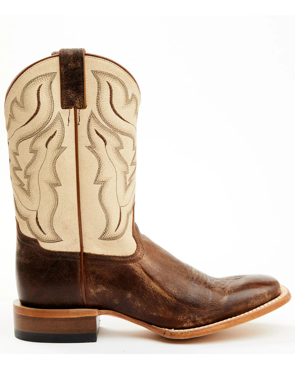 Cody James Men's Bone Western Boots - Broad Square Toe - Ivory - Size 10D