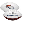 Denver Broncos Full Size Official NFL Autograph Signature Series White Panel Football by Wilson