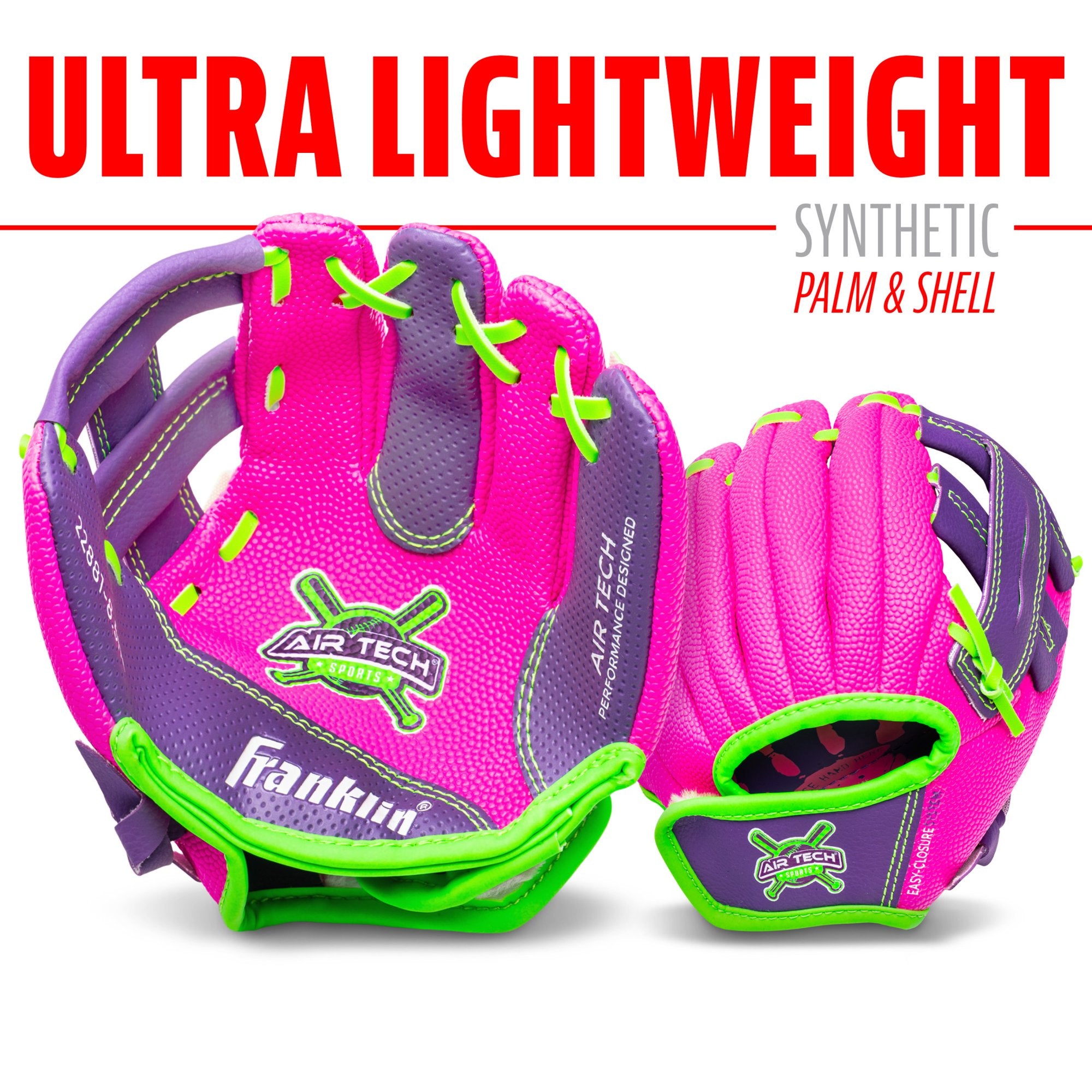 Franklin Sports 8.5" Air Tech Adapt Series T-Ball Glove, Right Hand Throw