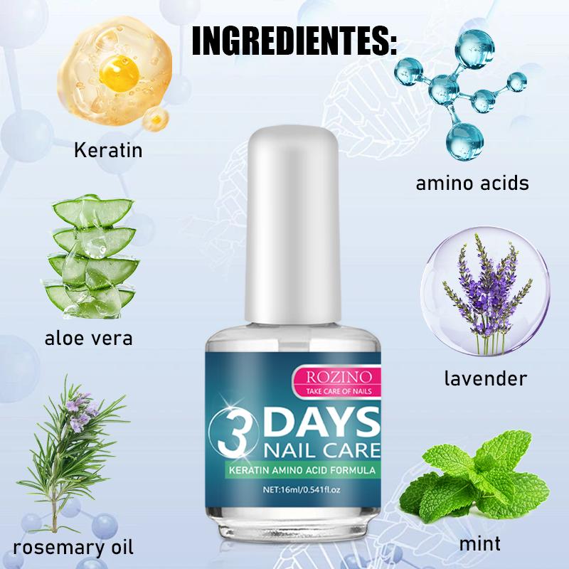 Rozino 3 Days Nail Care - 0.54 fl. oz.