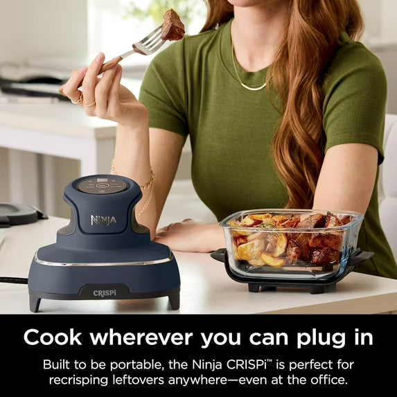 Ninja Crispi Air Fryer, Microwave, Freezer & Dishwasher Safe, Non Toxic Glass Portable Cooking System