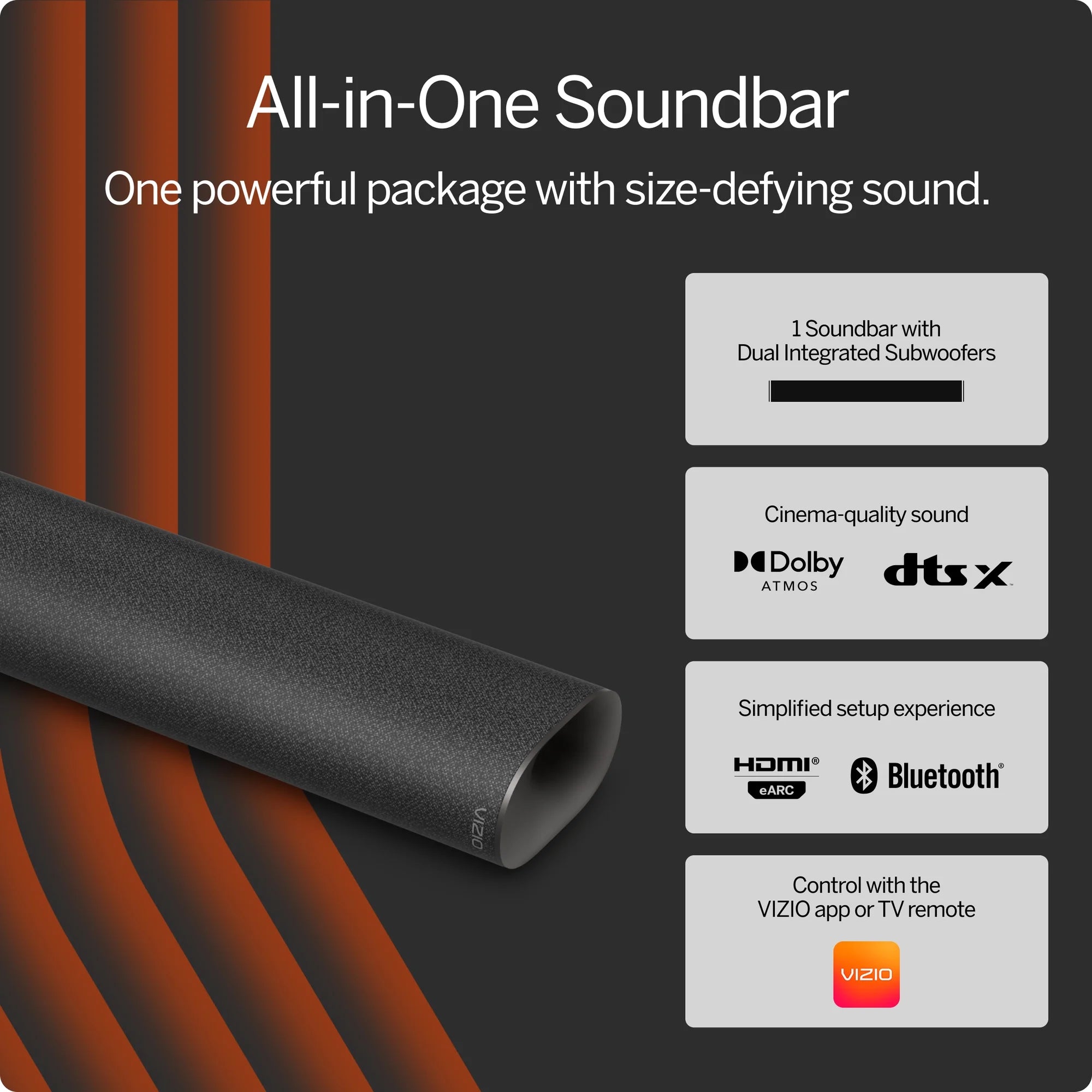 VIZIO All-in-One 2.1 Soundbar - SV210D-0806