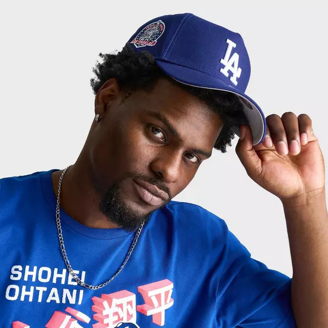 New Era Los Angeles Dodgers MLB 9FORTY Snapback Hat - Royal Blue - OSFA