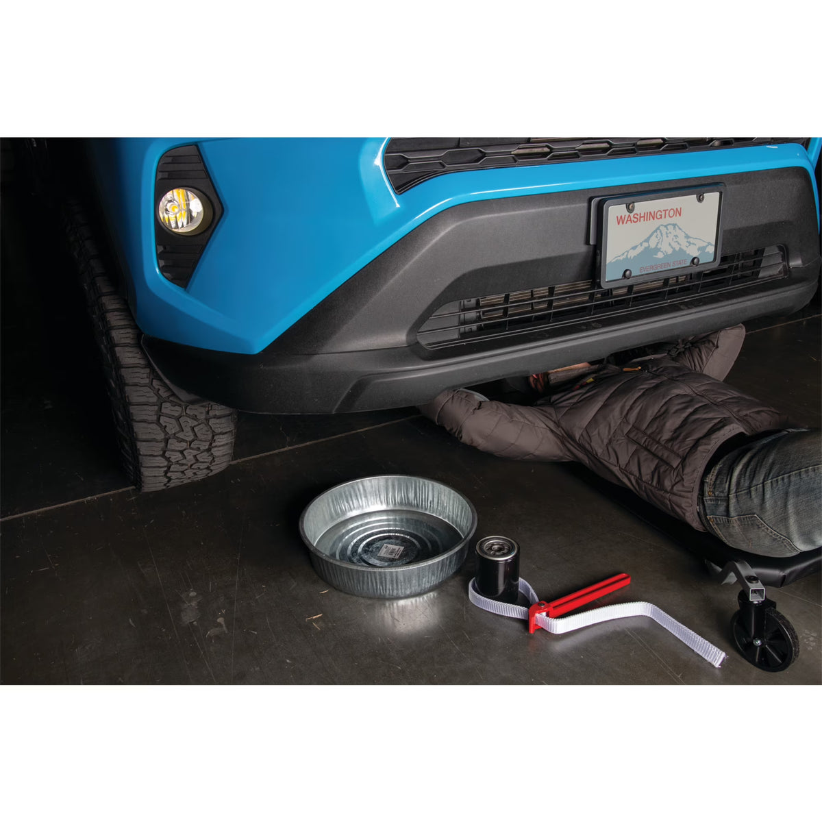 Performance Tool W2150 12 in. Aluminum Strap Wrench, Red