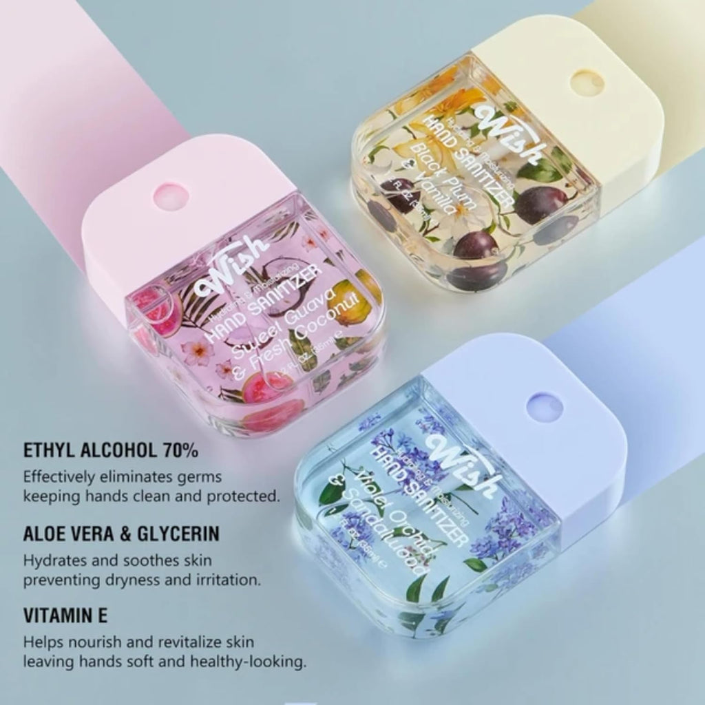 WISH Hydrating and Moisturizing Hand Sanitizer - 3 pcs set