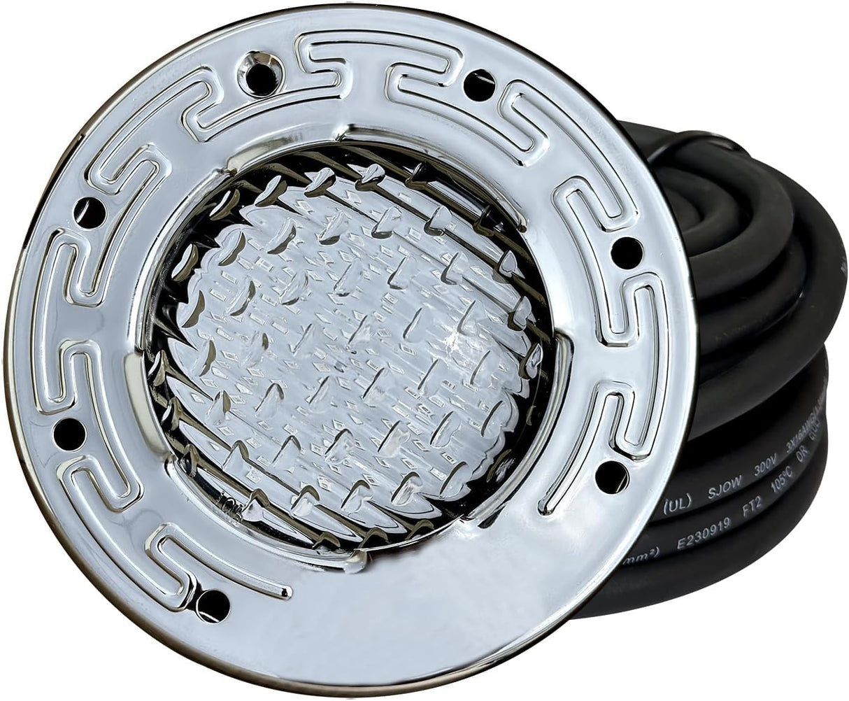 6 Inch Spa Lights for Inground Pool Led, 50ft Cord, 120v AC Led Pool Lights, Underwater Swimming Pool Spa Light, Ip68 Waterproof, White