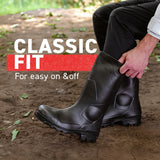 Dunlop Chesapeake 14" Safety ST - Steel Toe Waterproof Work Boots – Black - Size: Men 9M/Women 11W