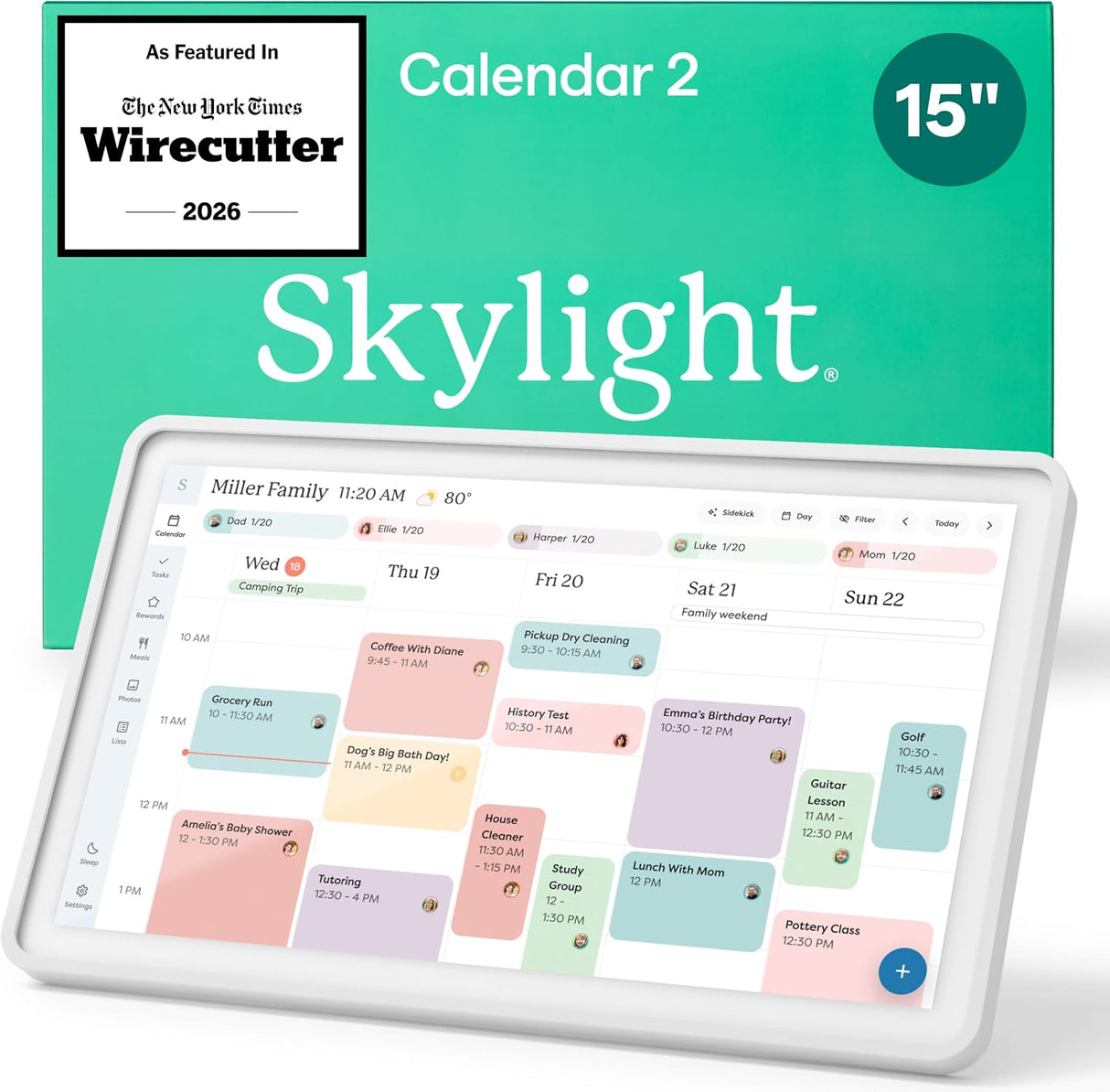 Skylight Calendar 2 - 15-inch