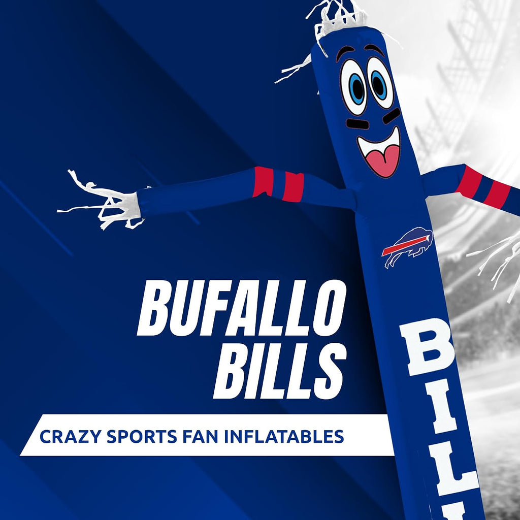 NFL Football Buffalo Bills Wacky Waving Inflatable Tube Guy with LED Lights & Built-in Blower