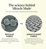 Miracle Made Luxe Soft Cooling Pillowcase, 2-Piece Silver-Infused Cotton Fabric, Cool and Breathable Case for Sensitive Skin, King/Cali King Size Covers, Rosewood