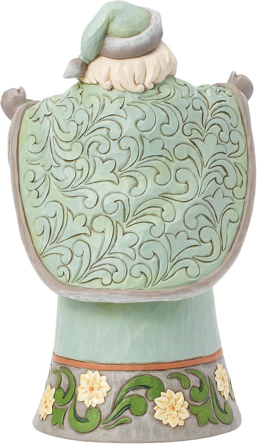 Jim Shore-Opal & Moss Santa White