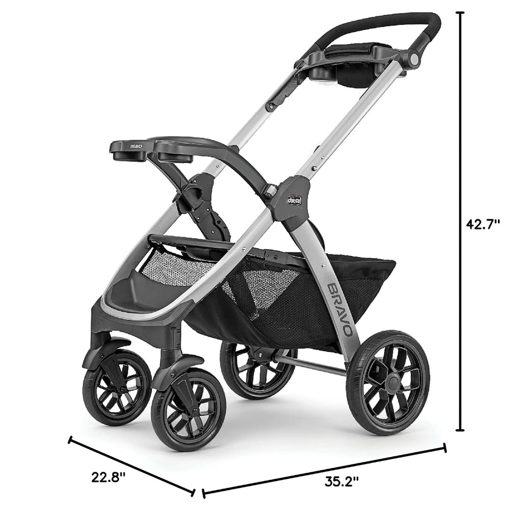 Chicco Bravo 3-in-1 Travel System w/KeyFit 30 Infant Car Seat & Base - Parker
