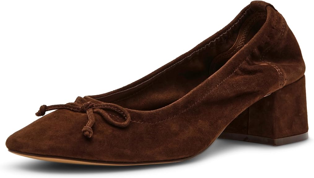 Steve Madden Women's Coretta Pump, Brown Suede, (Size: 9)