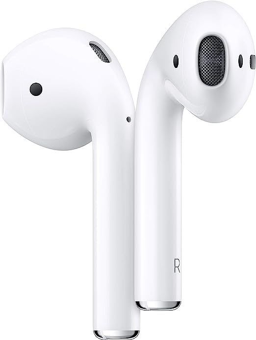 Apple AirPods (2nd Generation) Wireless Ear Buds, Bluetooth Headphones with Lightning Charging Case Included, Over 24 Hours of Battery Life, Effortless Setup for iPhone(used and fully functioning)