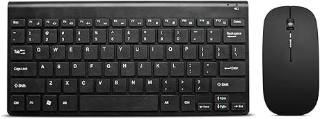 Mini Wireless Keyboard And Mouse (GHKM07) Black(NEW OPEN BOX)