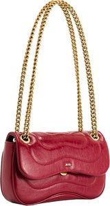 JW PEI Women's Tina Quilted Chain Crossbody | Quilted, Chain -Claret