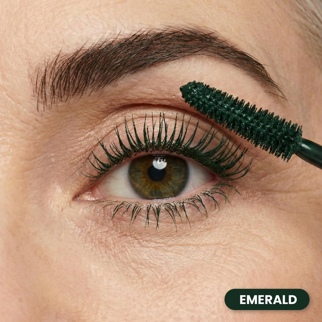 Prime Prometics PrimeLash Mascara for Older Woman (Emerald) | Volumizing, Incredible Length in 2 Coats, Long-Stay, Zero Clumps, Hypoallergenic